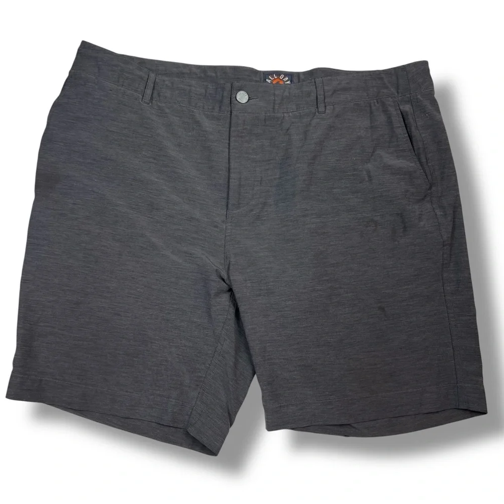Faherty All Day Shorts Mens 42 Gray Stretch Lightweight